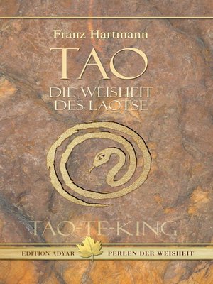 cover image of Tao--Die Weisheit des Laotse